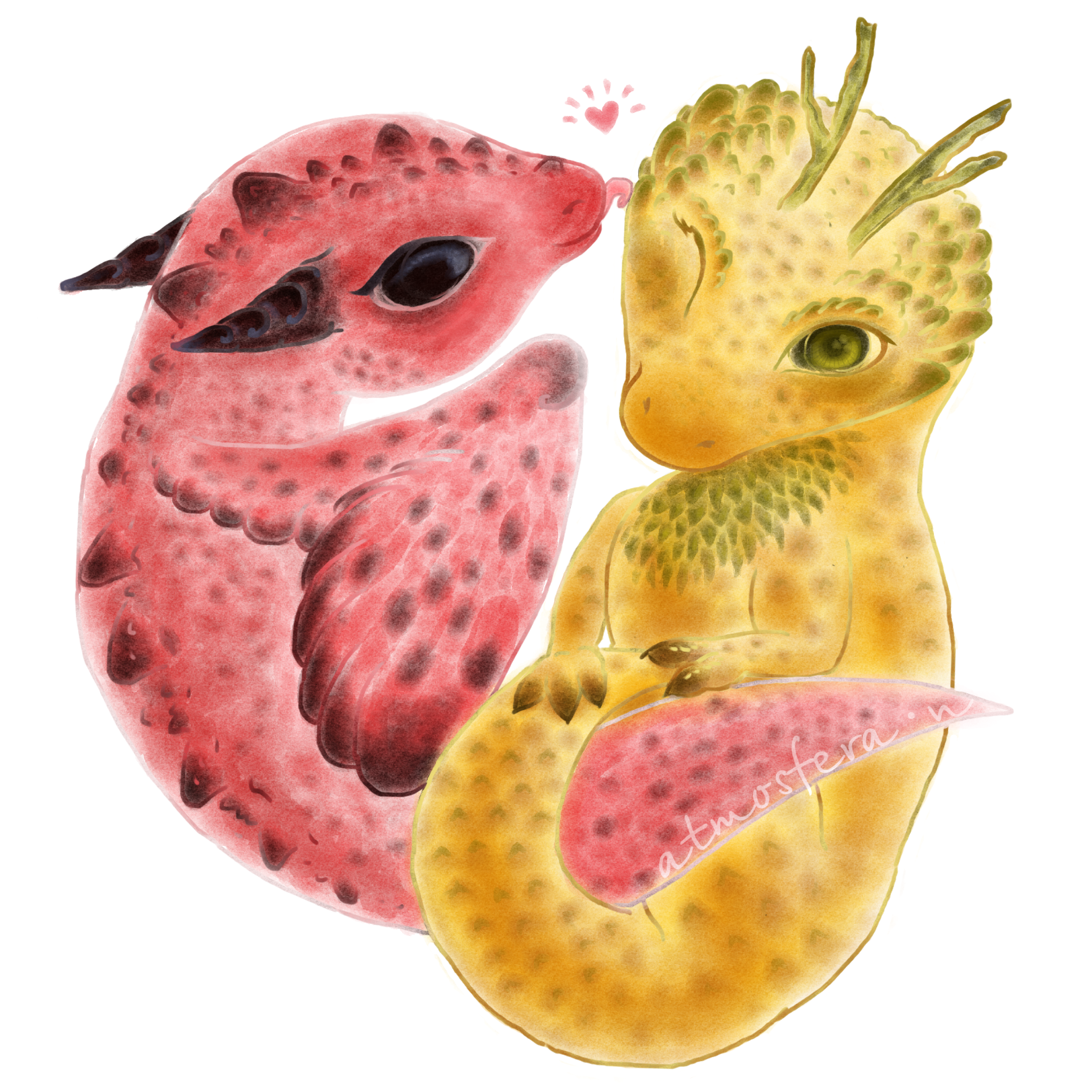 9х9 love cute dragons - png.png
